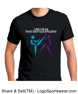 I Battle Epilepsy Men's Shirt Design Zoom