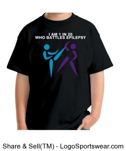 I Battle Epilepsy Kids Tee Design Zoom